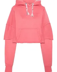 KHRISJOY Hoodie im Patchwork-Look Rosa