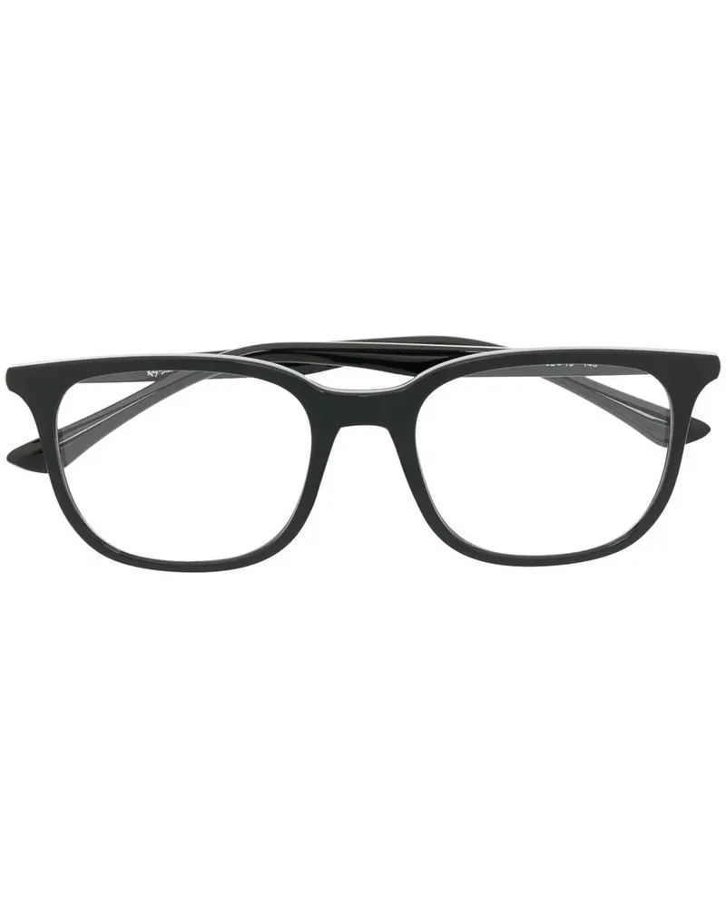 Ray Ban Brille mit eckigem Gestell - Schwarz Schwarz