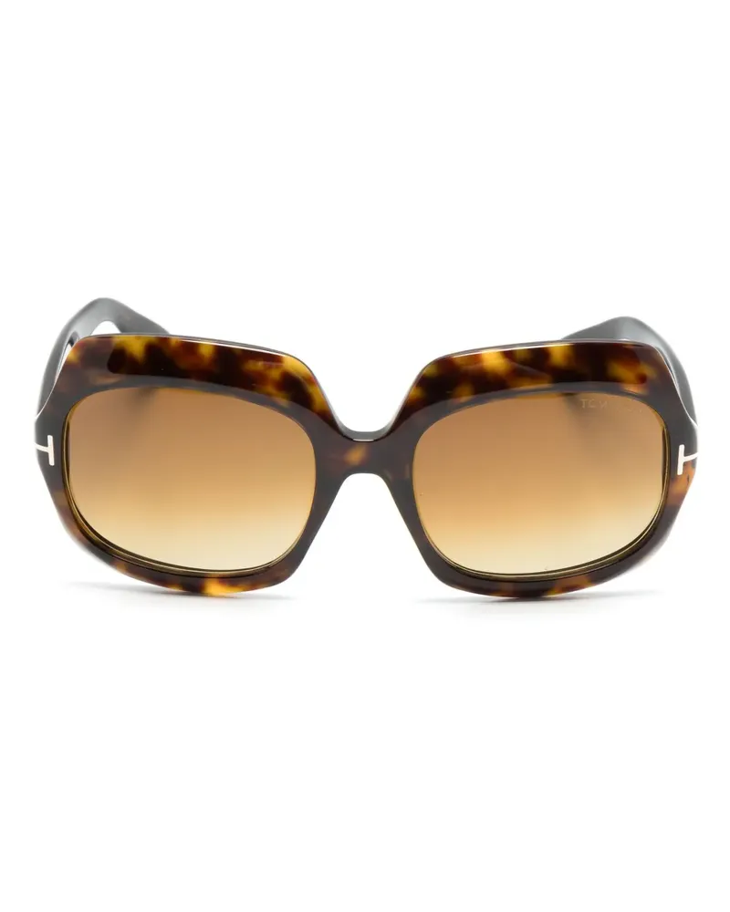 Tom Ford Eckige TF1155 Sonnenbrille - Braun Braun
