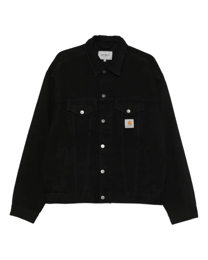 Carhartt WIP Helston buttoned jacket - Schwarz Schwarz