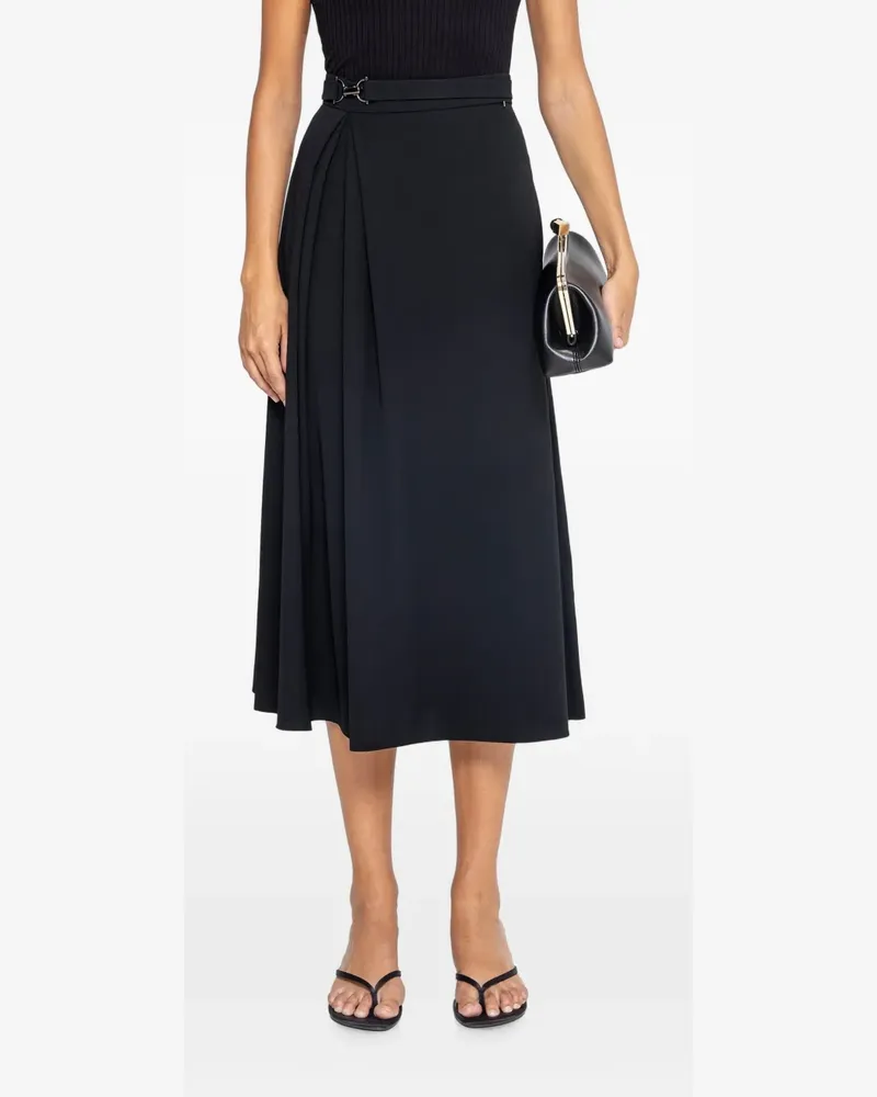 NISSA high-waisted midi skirt - Schwarz Schwarz