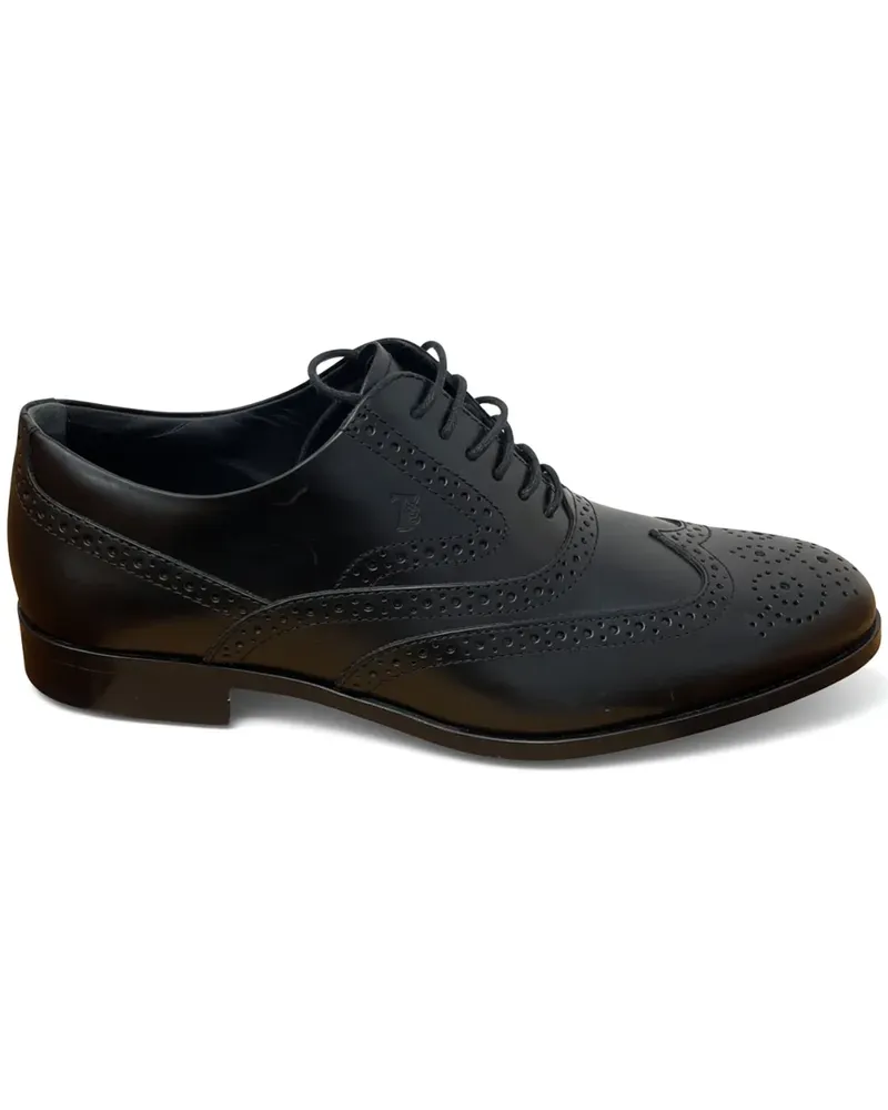 TOD'S Perforierte Oxford-Schuhe - Schwarz Schwarz
