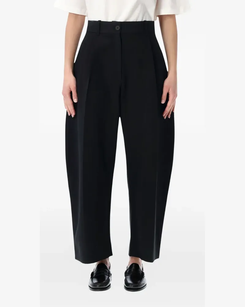 Studio Nicholson Minos pleated trousers - Schwarz Schwarz