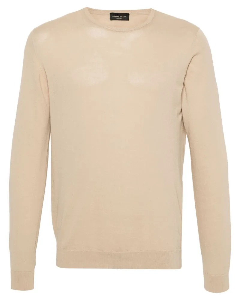 Roberto Collina Fein gestricktes Sweatshirt Nude