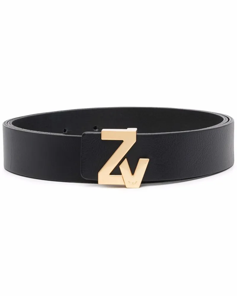 Zadig & Voltaire Gürtel mit Logo-Schnalle - Schwarz Schwarz
