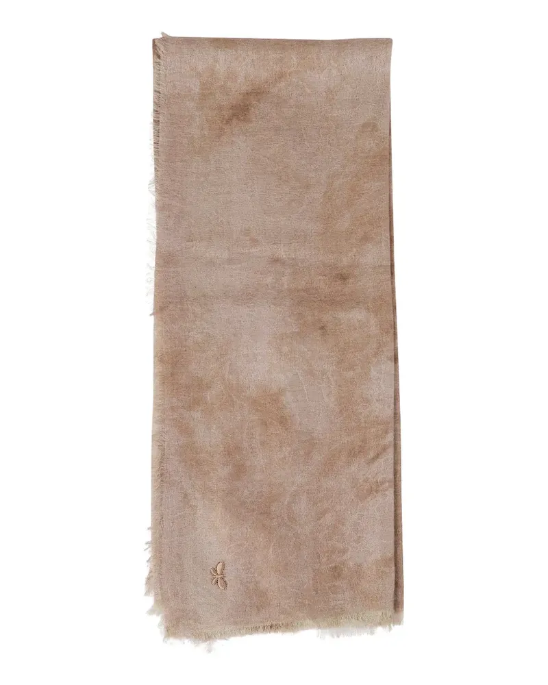 Max Mara Bestickter Senior Schal - Nude Nude
