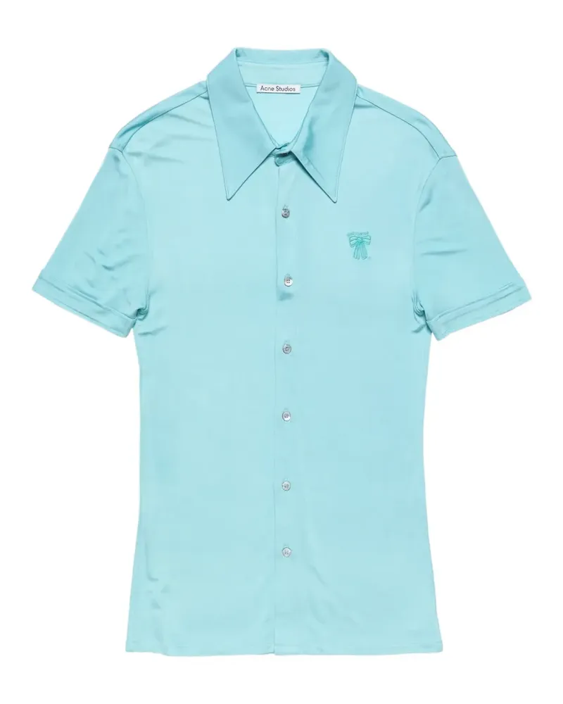 Acne Studios Hemd mit Stickerei - Blau Blau