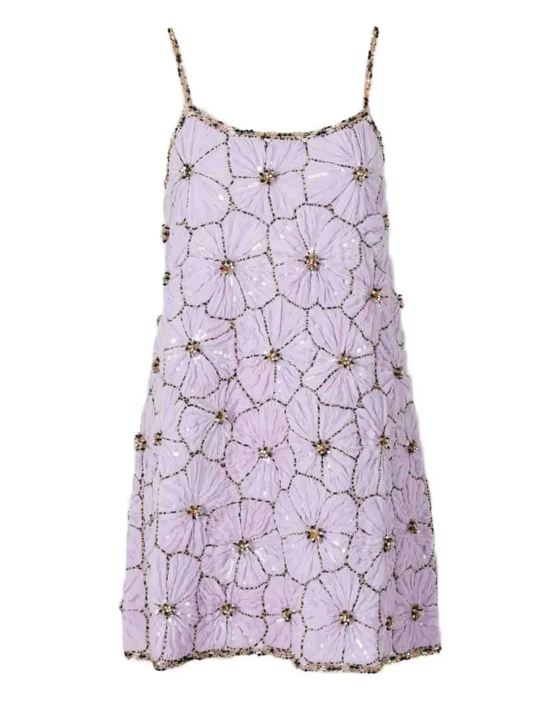 La DoubleJ Minikleid mit Pailletten - Violett Violett