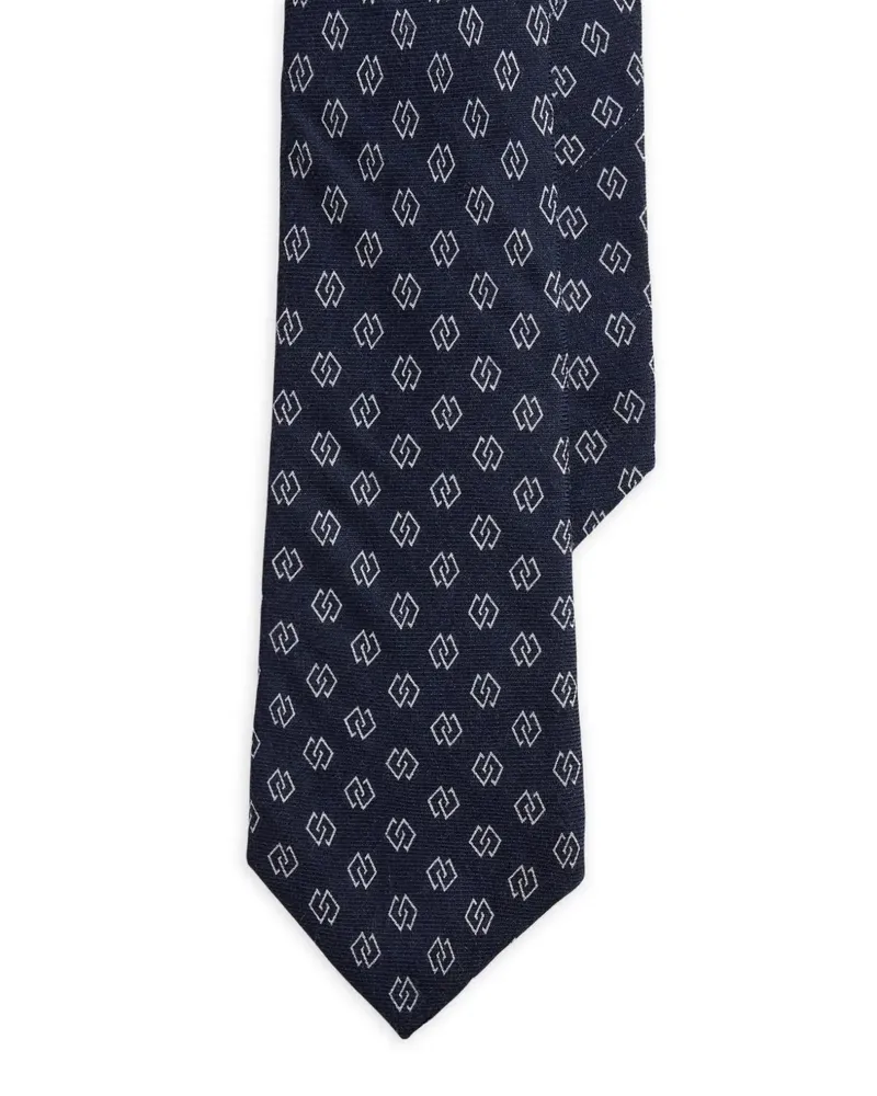 Ralph Lauren Krawatte mit verbundenen Diamanten - Blau Blau