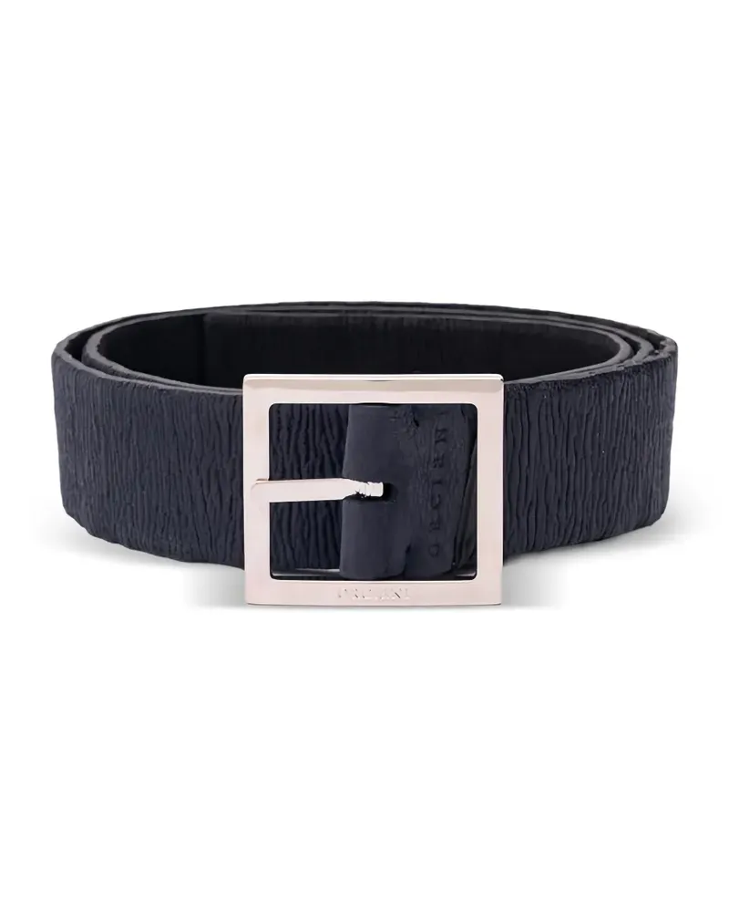 Orciani textured buckle-fastening belts - Blau Blau