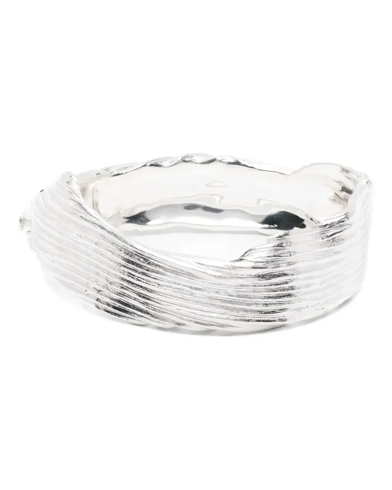 Completedworks textured cuff bracelet - Silber Silber