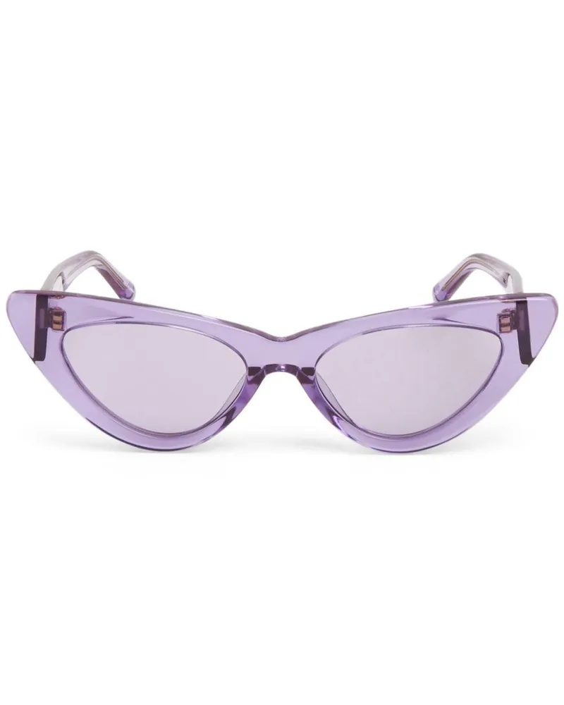 Linda Farrow x The Attico Dors Sonnenbrille Violett