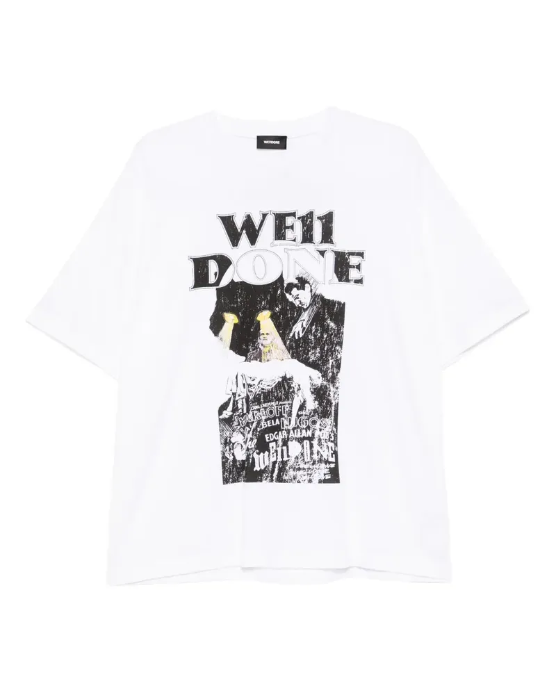 WE 11 DONE T-Shirt mit grafischem Print - Weiß Weiß