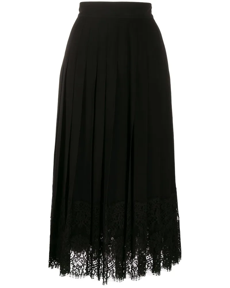 Dolce & Gabbana Ausgestellter Rock - Schwarz Schwarz