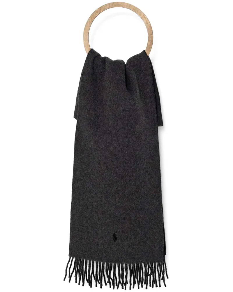 Ralph Lauren Schal mit Fransen - Schwarz Schwarz