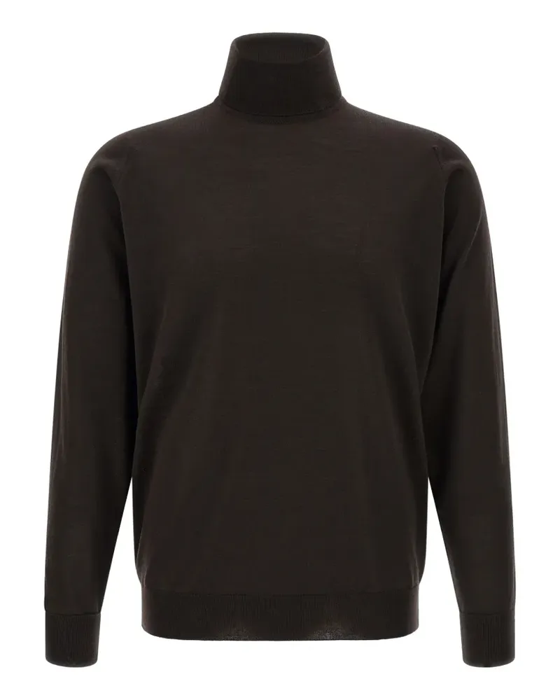 John Smedley Richards Rollkragenpullover - Braun Braun