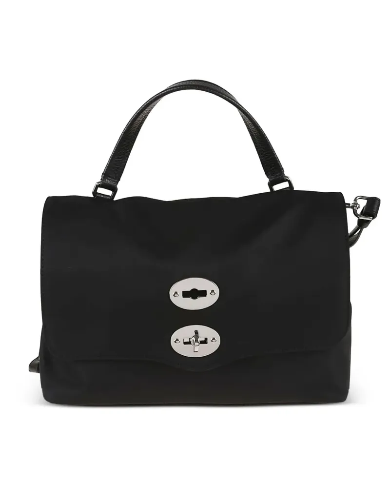 Zanellato Tokyo Tote Bag mit Drehverschluss - Schwarz Schwarz
