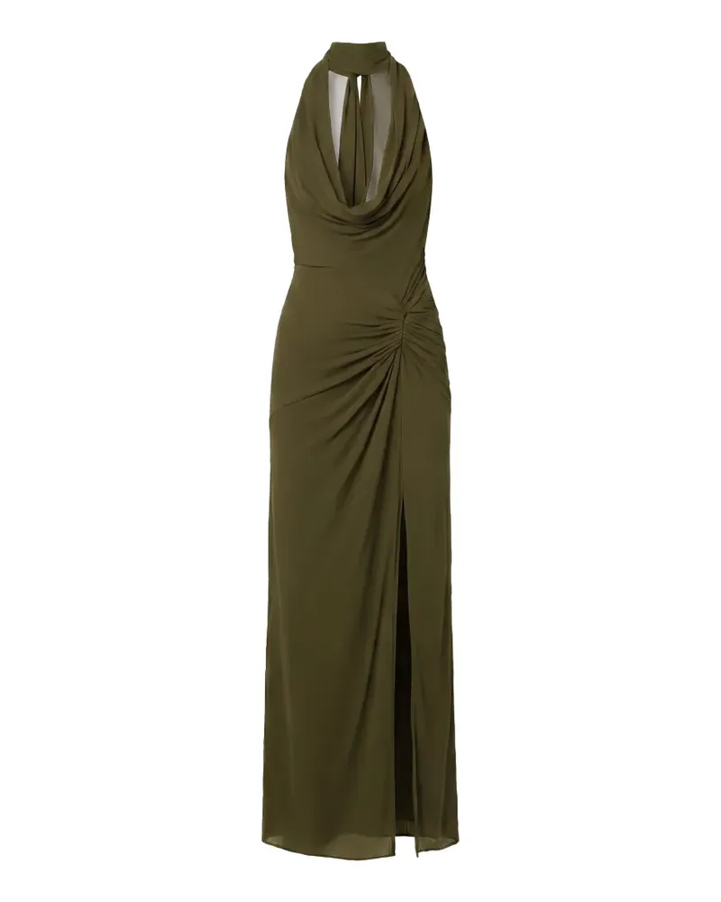 NICHOLAS Neckholder-Kleid mit Raffung - Grün Grün