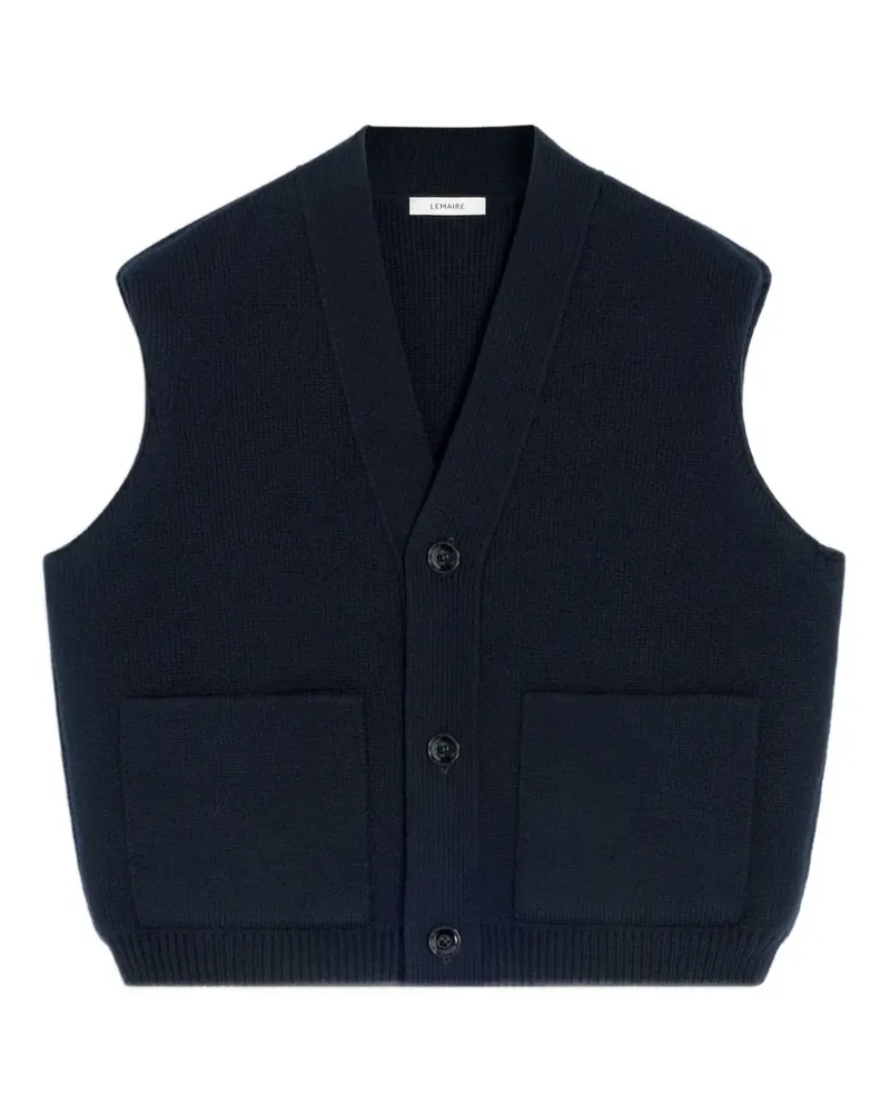 Christophe Lemaire Cardigan mit aufgesetzten Taschen - Blau Blau