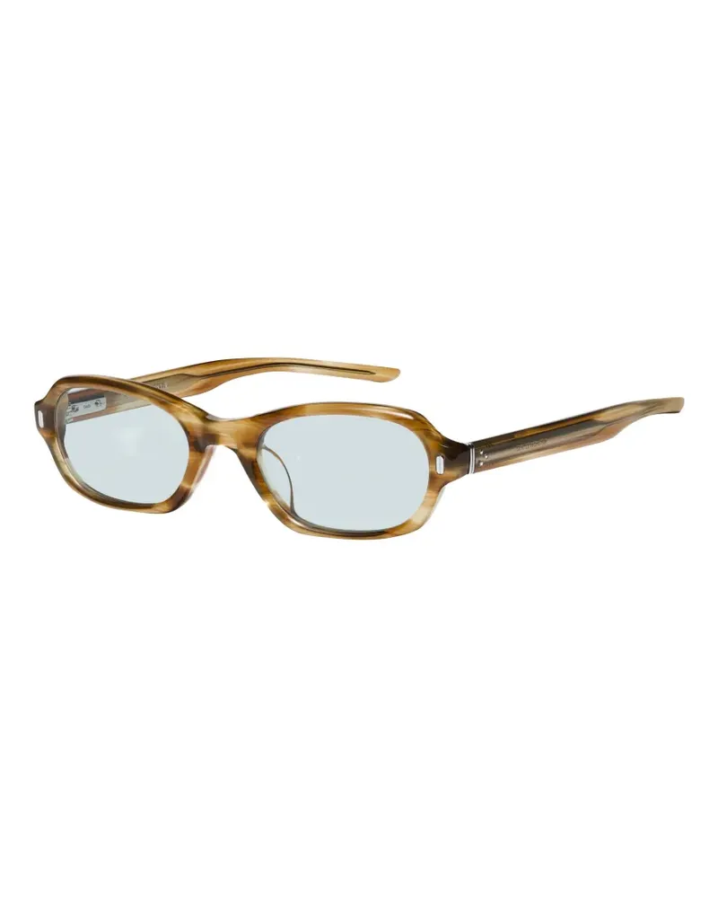 Gentle Monster Cai B1 rectangle-frame sunglasses - Braun Braun
