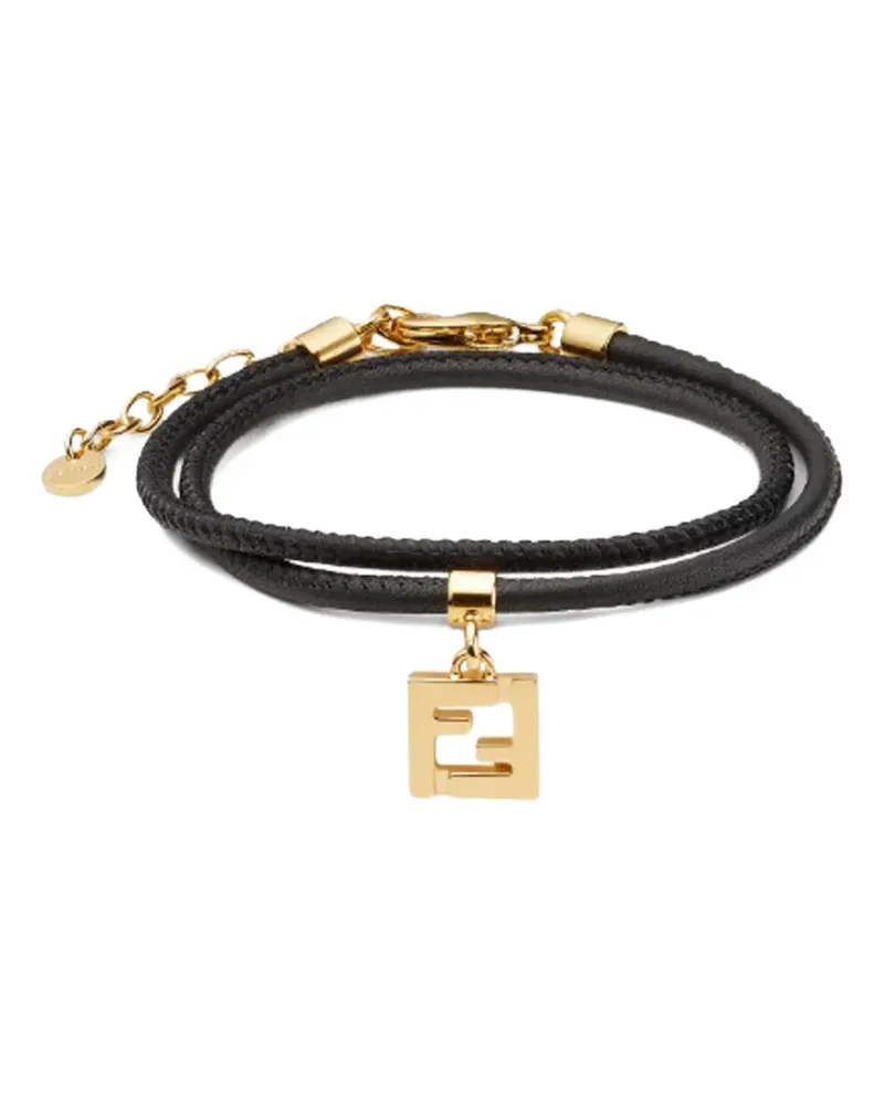 Fendi Forever leather bracelet - Schwarz Schwarz