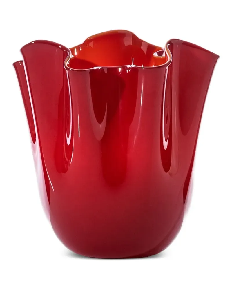 Venini Drapierte Keramikvase - Rot Rot