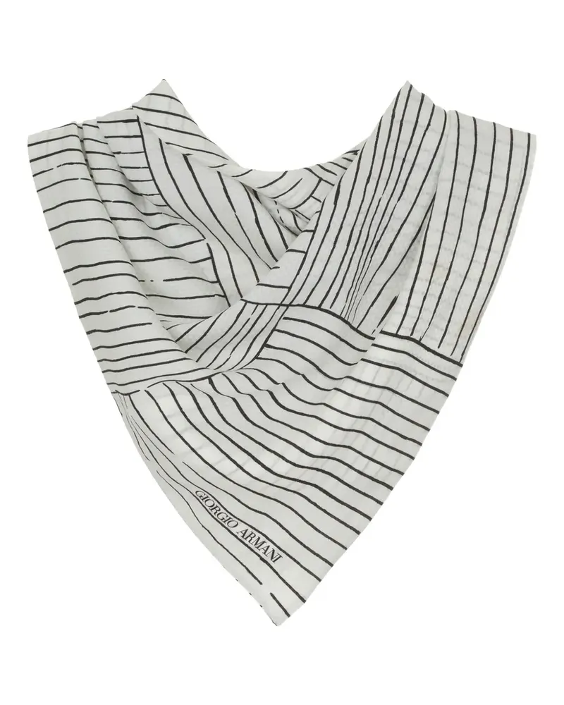 Giorgio Armani SILK SCARF - Weiß Weiß