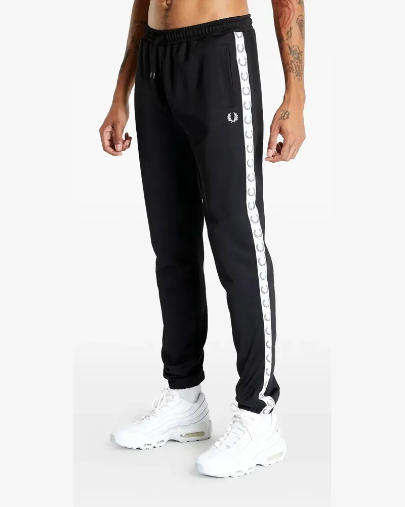 Fred Perry side-tape track pants - Schwarz Schwarz