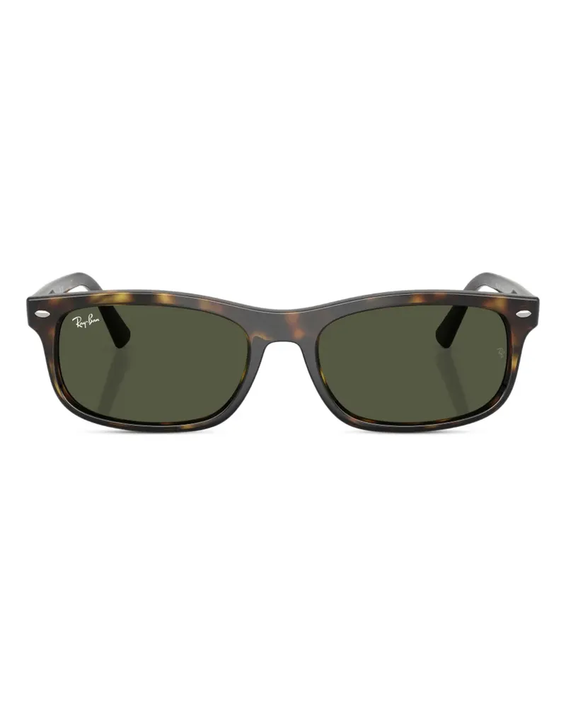 Ray Ban Havana Sonnenbrille mit eckigem Gestell - Braun Braun