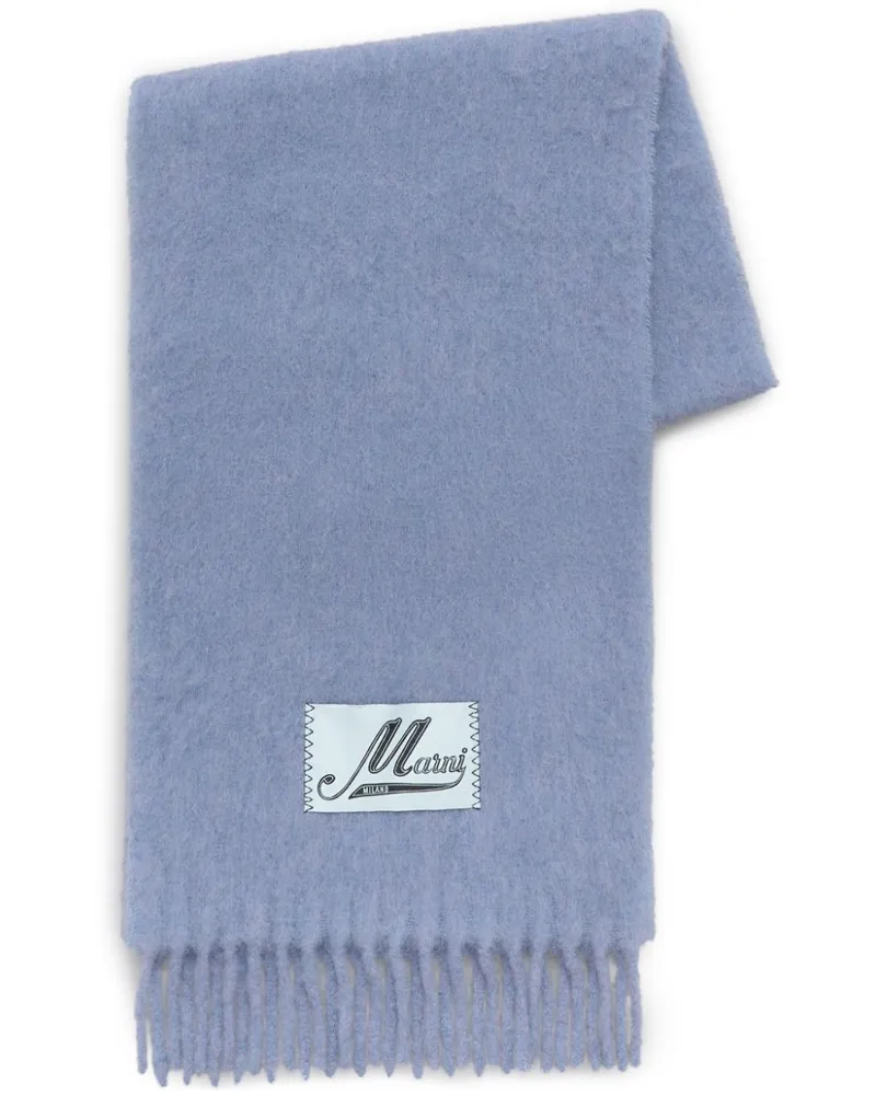 Marni Schal mit Logo-Applikation - Violett Violett
