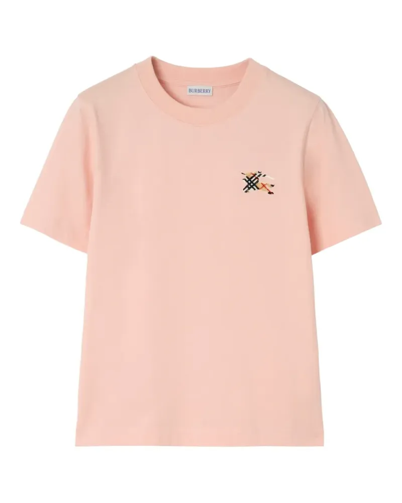 Burberry Knight Check cotton T-shirt - Rosa Rosa