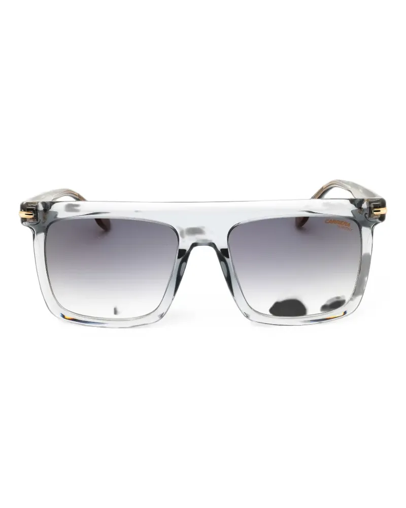 Carrera Sonnenbrille mit eckigem Gestell - Grau Grau