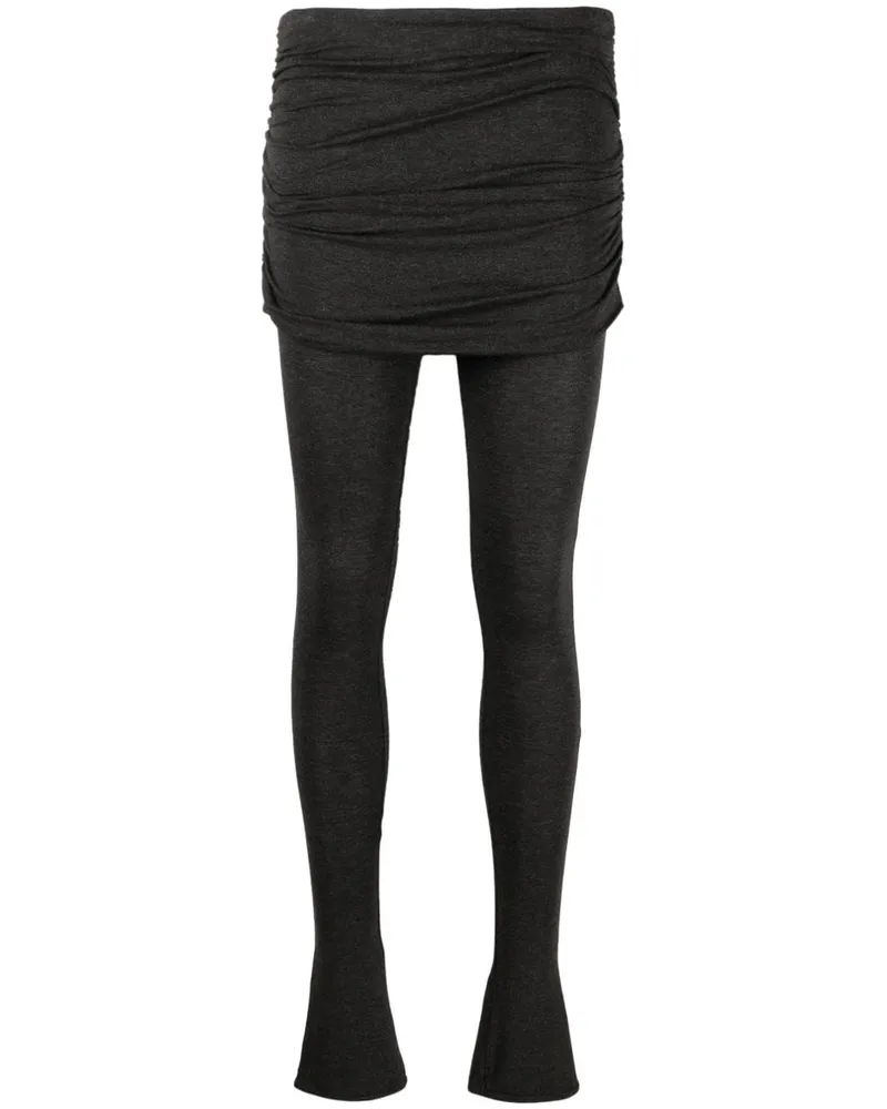 Blumarine Hose im Layering-Look - Grau Grau