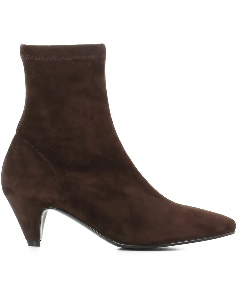 Roberto del Carlo Stiefeletten mit spitzer Kappe 55mm - Braun Braun