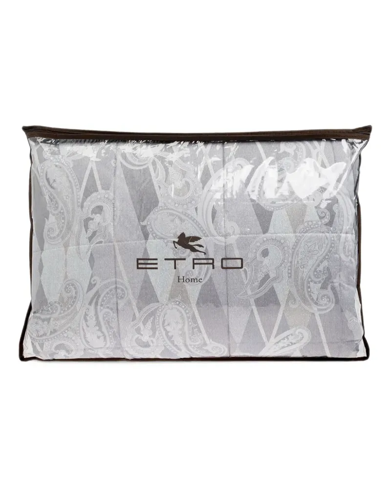 Etro Decke mit Paisley-Print - Grau Grau