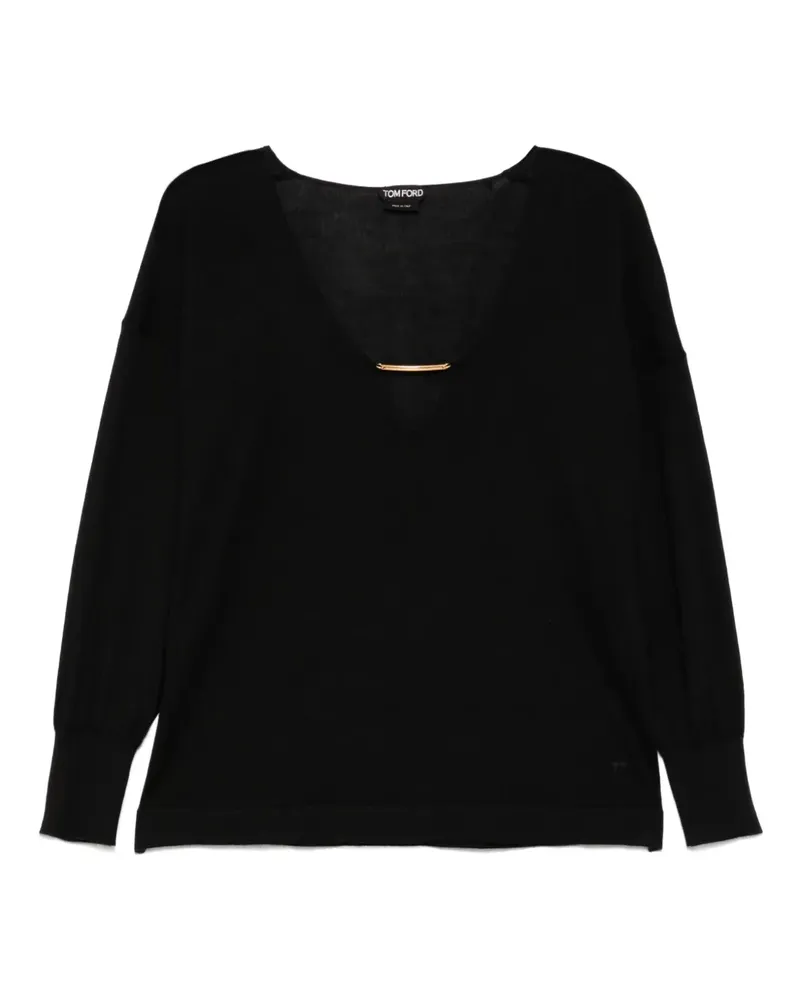 Tom Ford Gestricktes Oberteil - Schwarz Schwarz