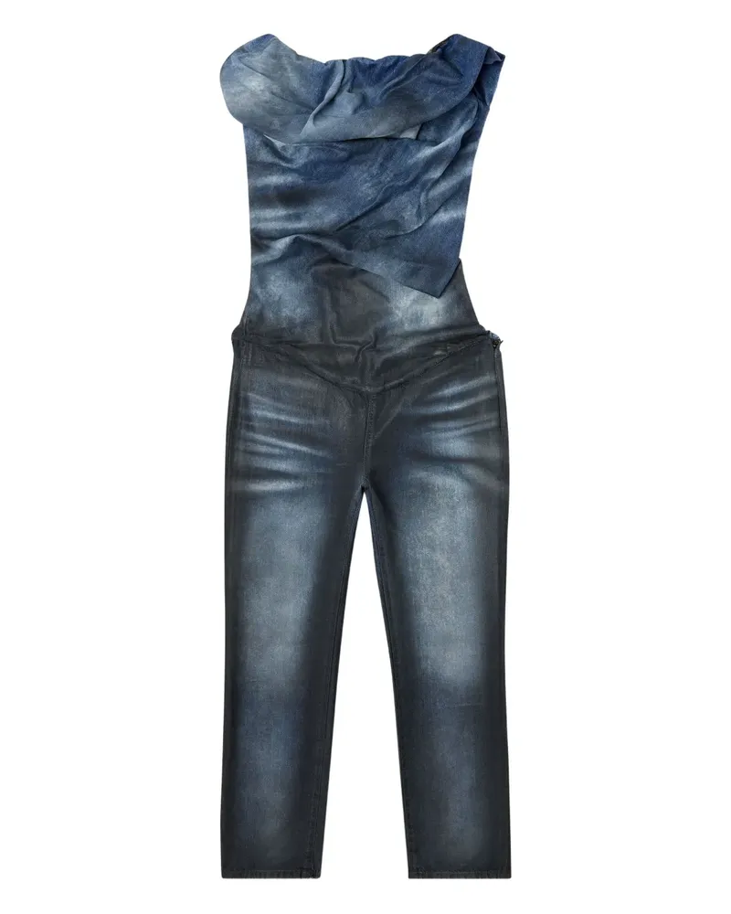 Diesel Asymmetrischer Jumpsuit - Blau Blau