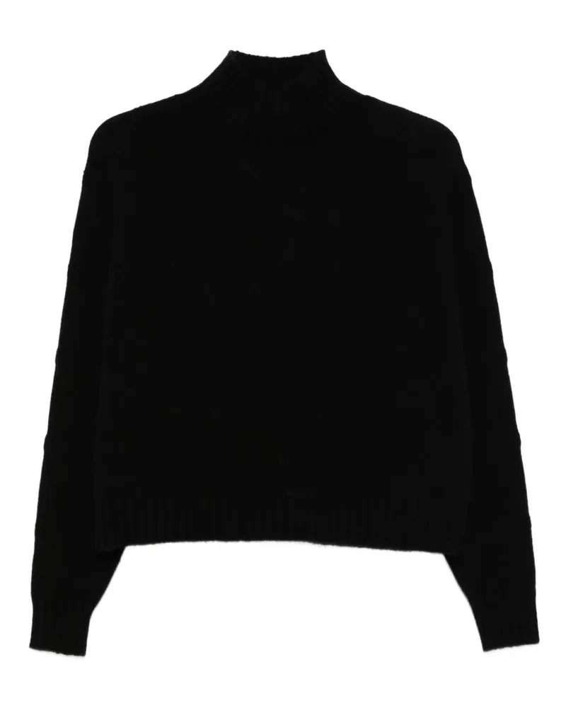 Elisabetta Franchi Pullover mit Stehkragen - Schwarz Schwarz