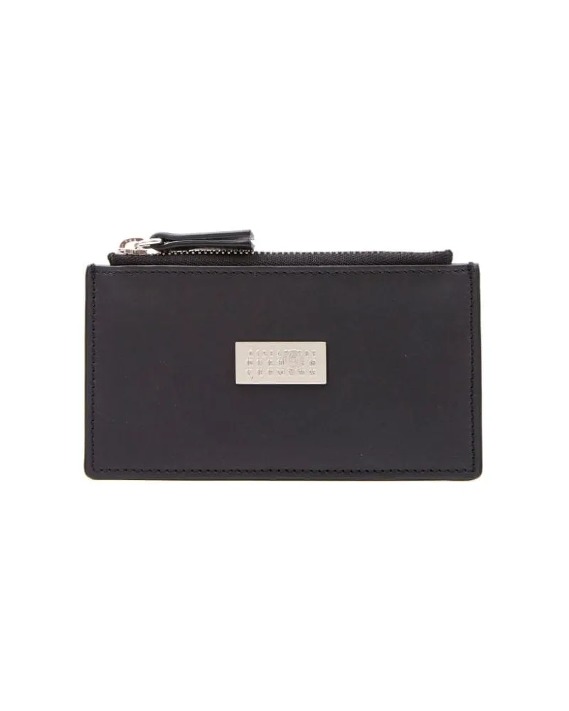 Maison Margiela Numeric Portemonnaie mit Klappe - Schwarz Schwarz