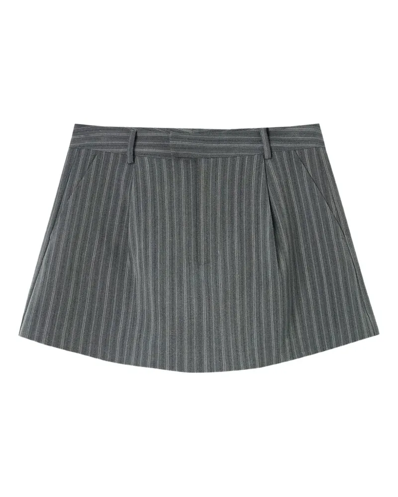 b+ab Shorts mit Nadelstreifen - Grau Grau