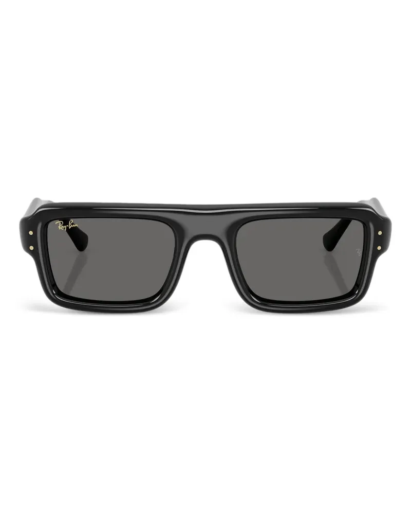 Ray Ban Sonnenbrille mit eckigem Gestell - Schwarz Schwarz