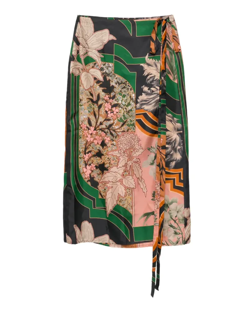 Biyan floral-print skirt - Braun Braun