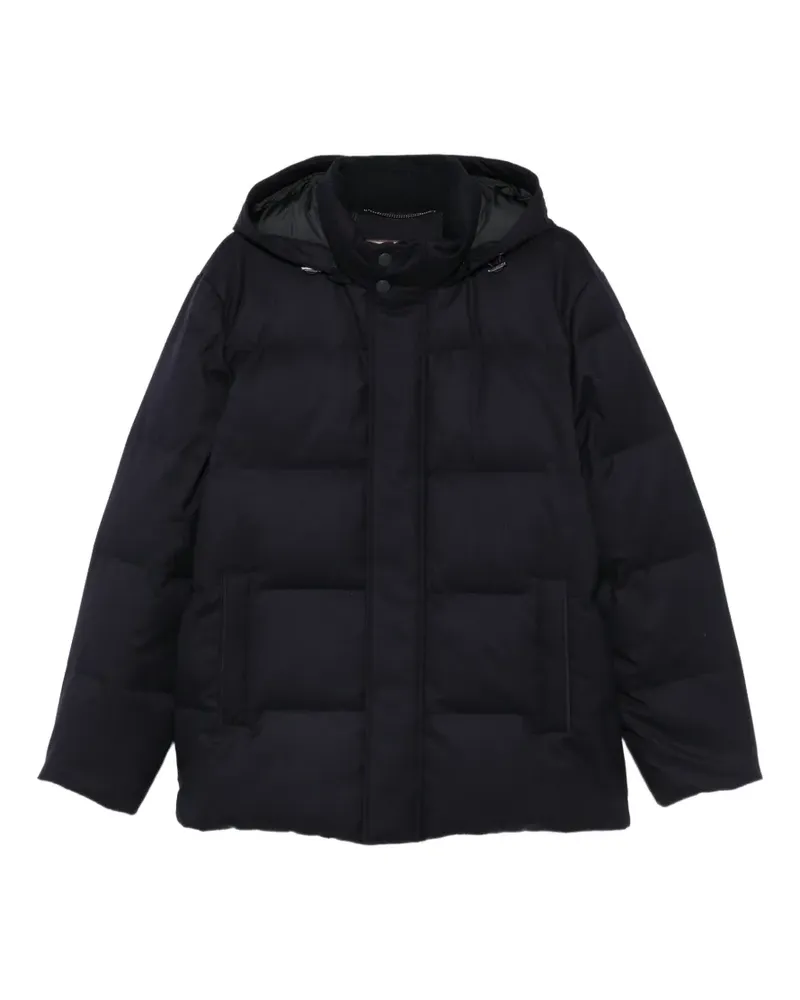 Canali Gesteppte Kapuzenjacke - Blau Blau