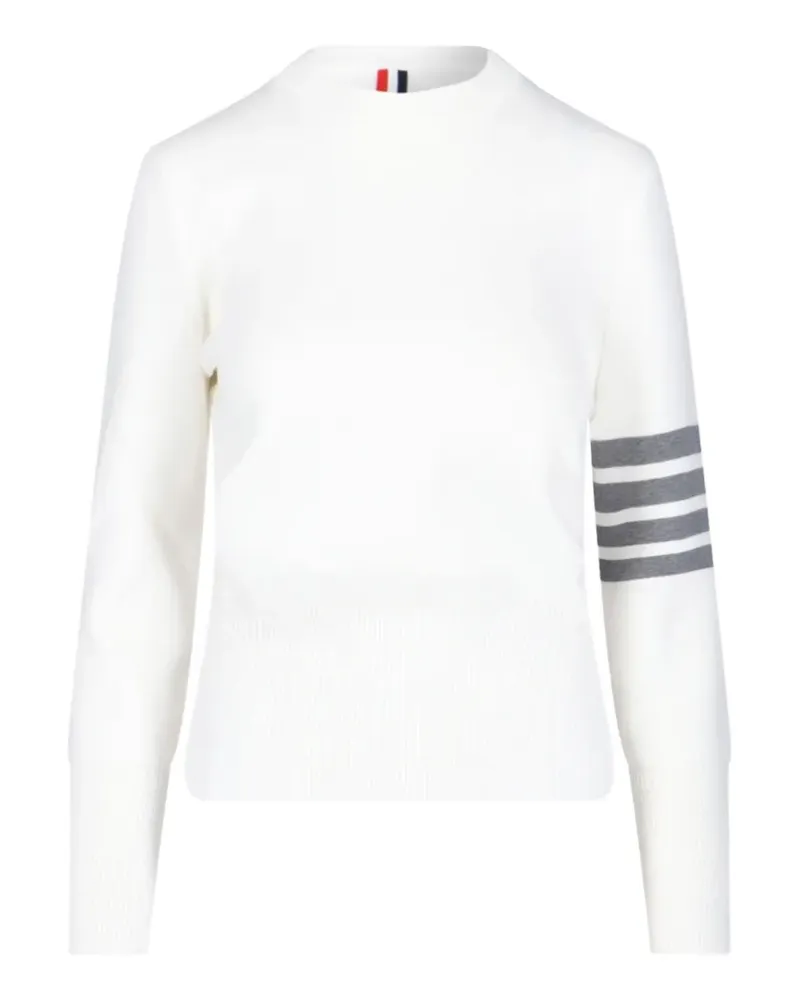 Thom Browne Pullover mit Rundhalsausschnitt - Weiß Weiß