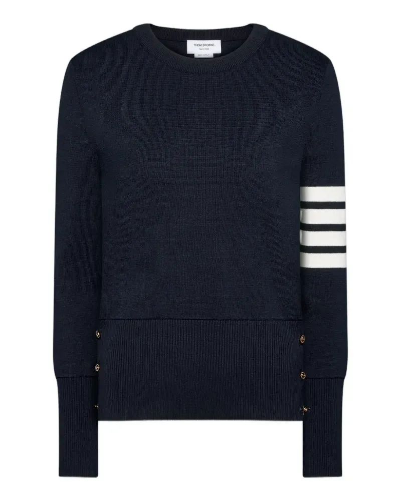 Thom Browne Pullover mit Rundhalsausschnitt - Weiß Weiß