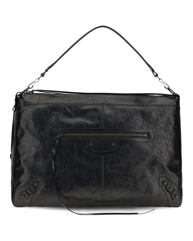 Balenciaga Große Le City Moto Tasche in Schwarz Schwarz