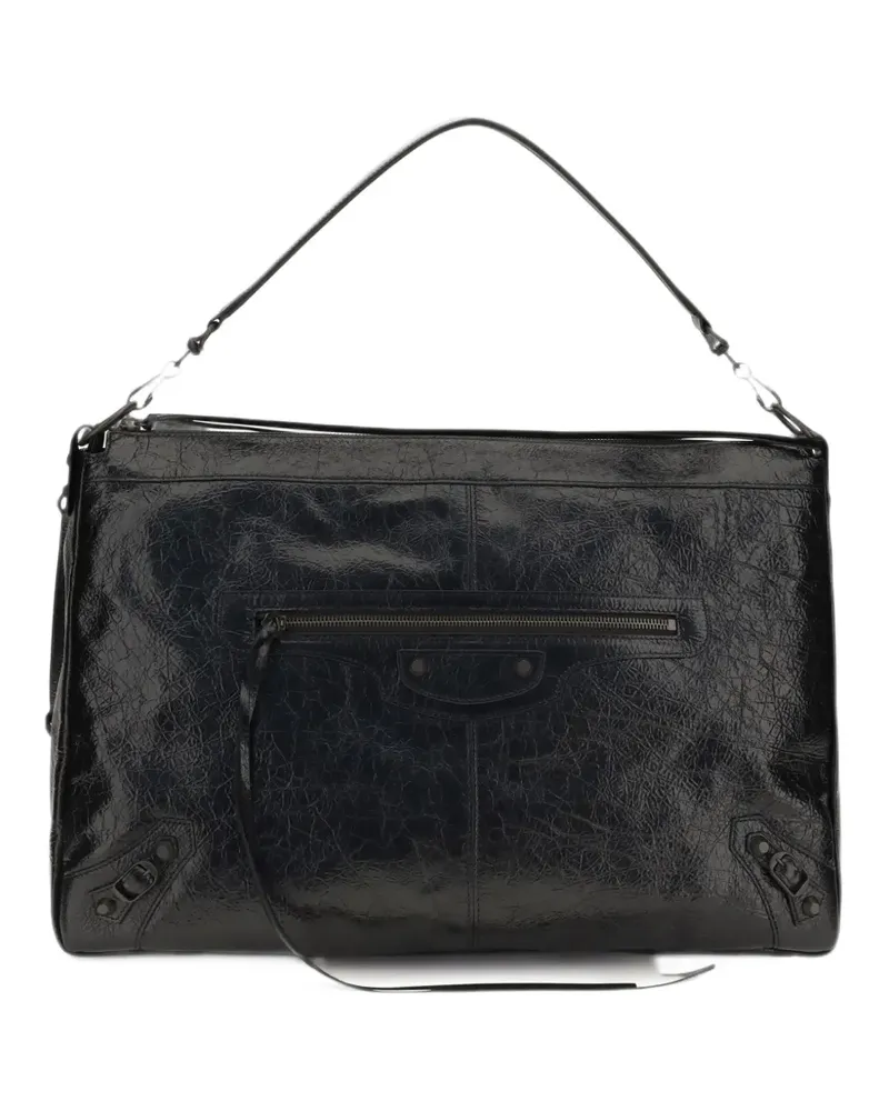 Balenciaga Le City Moto bag large in black - Schwarz Schwarz