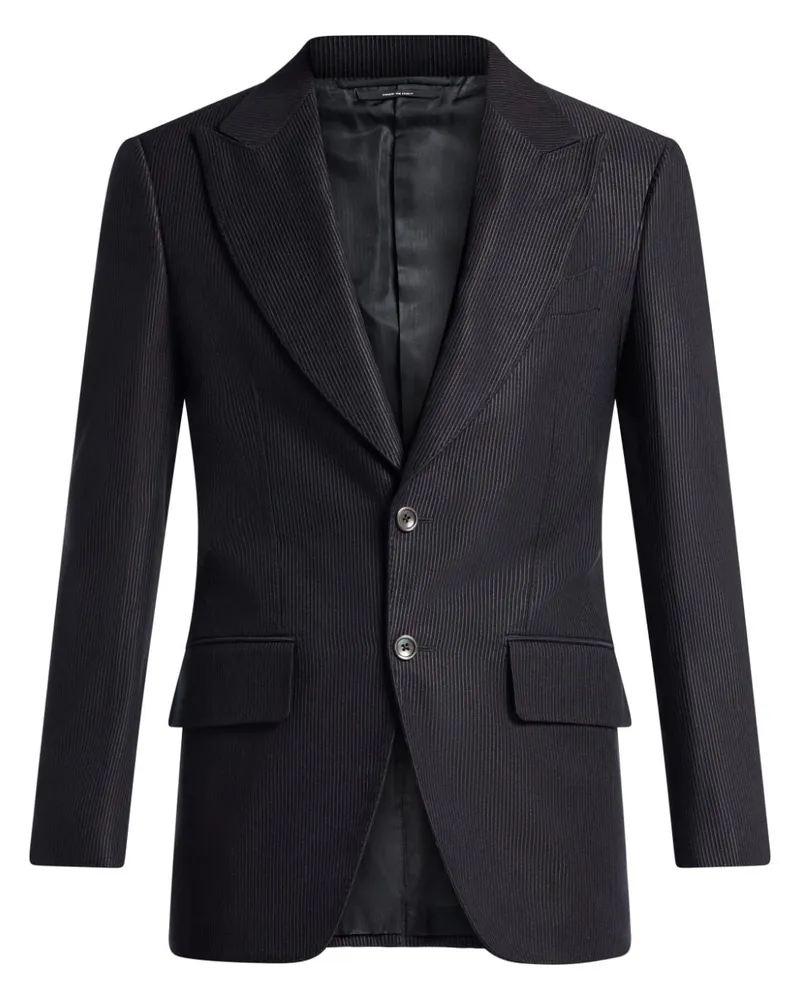 Tom Ford Einreihiges Sakko aus Cord - Schwarz Schwarz
