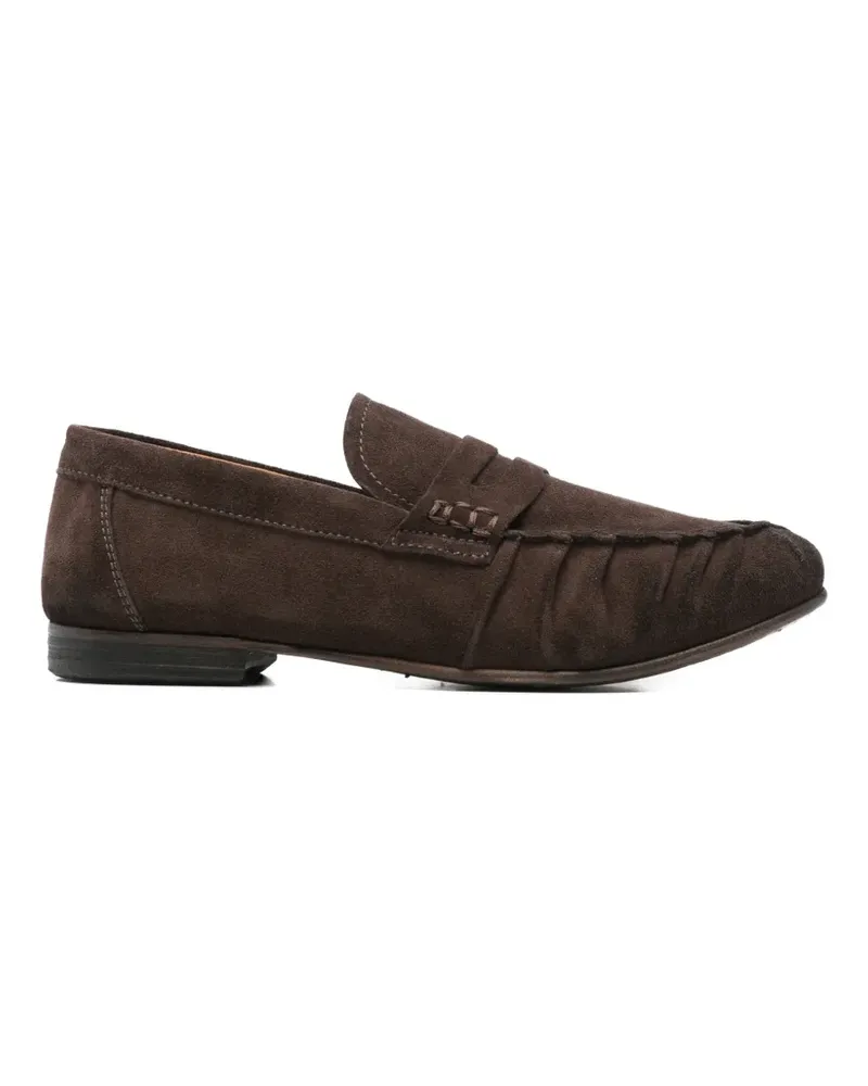 LEQARANT gathered penny loafers - Braun Braun