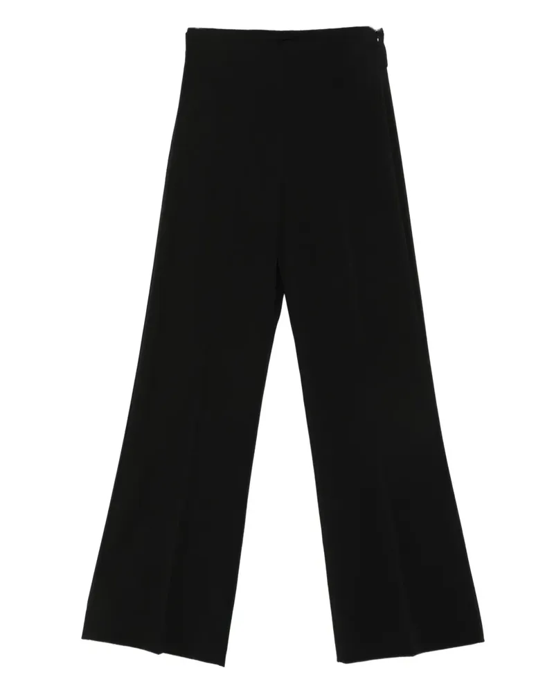 Patrizia Pepe Hose mit Logo-Schild - Schwarz Schwarz